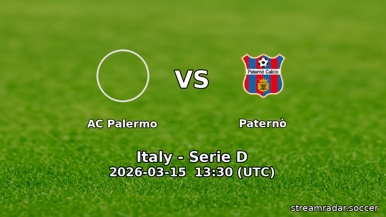 AC Palermo vs Paternò