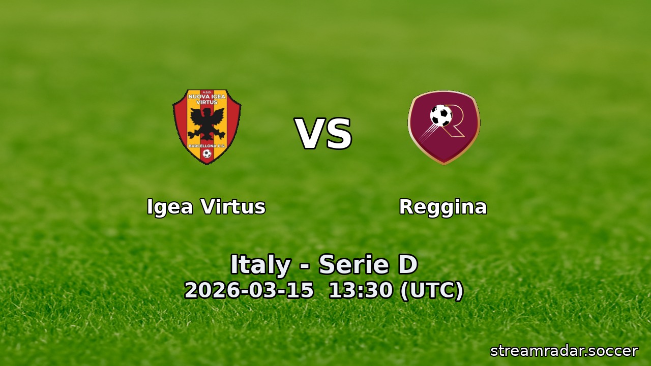 Igea Virtus vs Reggina