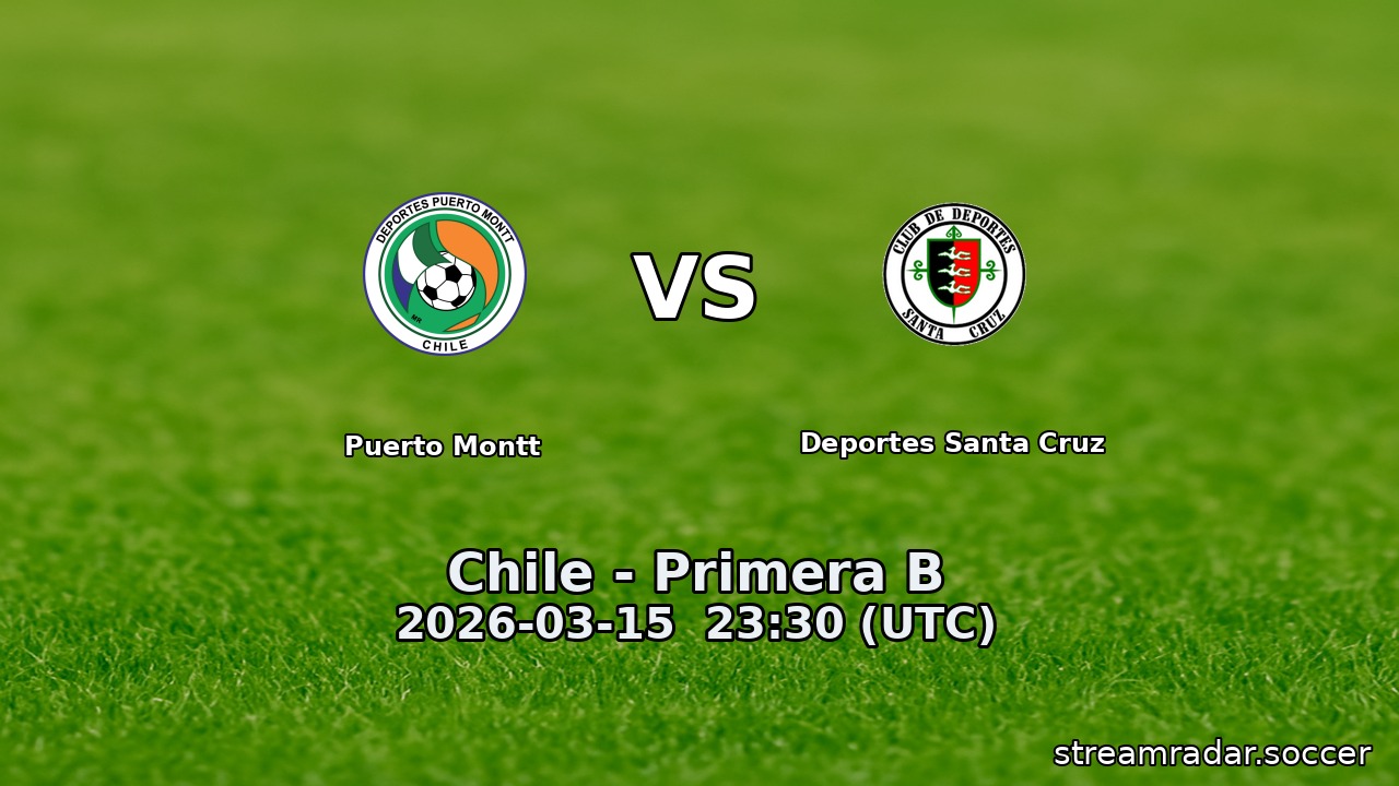 Puerto Montt vs Deportes Santa Cruz