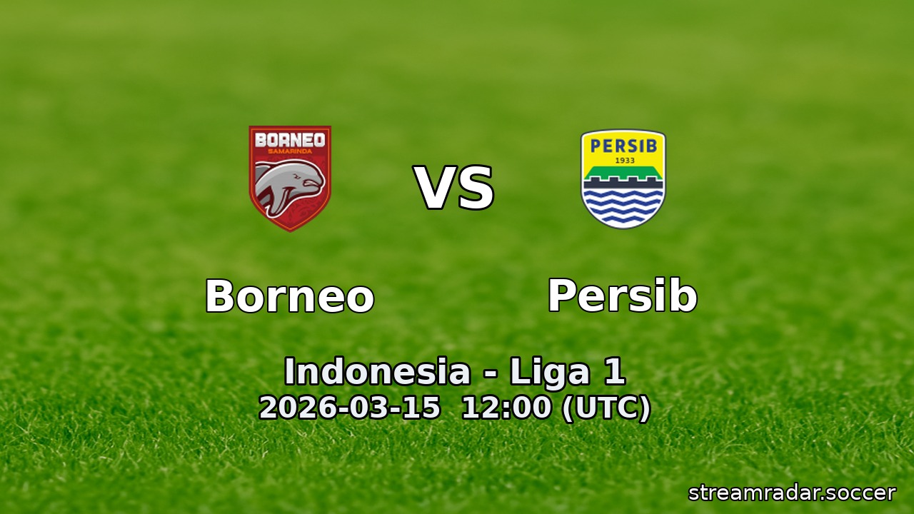 Borneo vs Persib