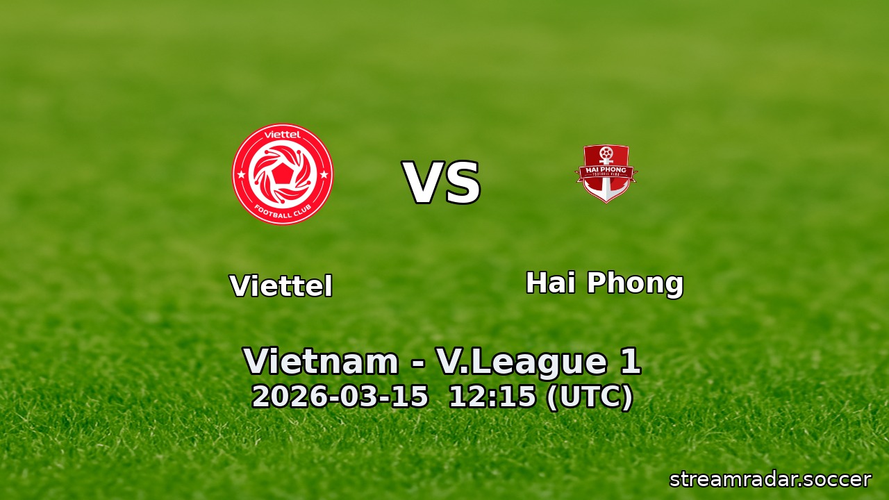 Viettel vs Hai Phong