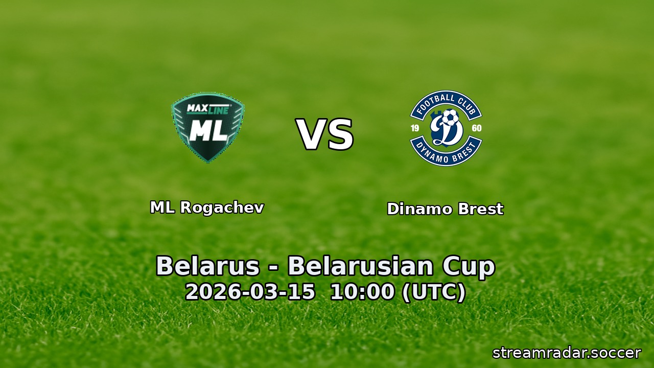 ML Rogachev vs Dinamo Brest