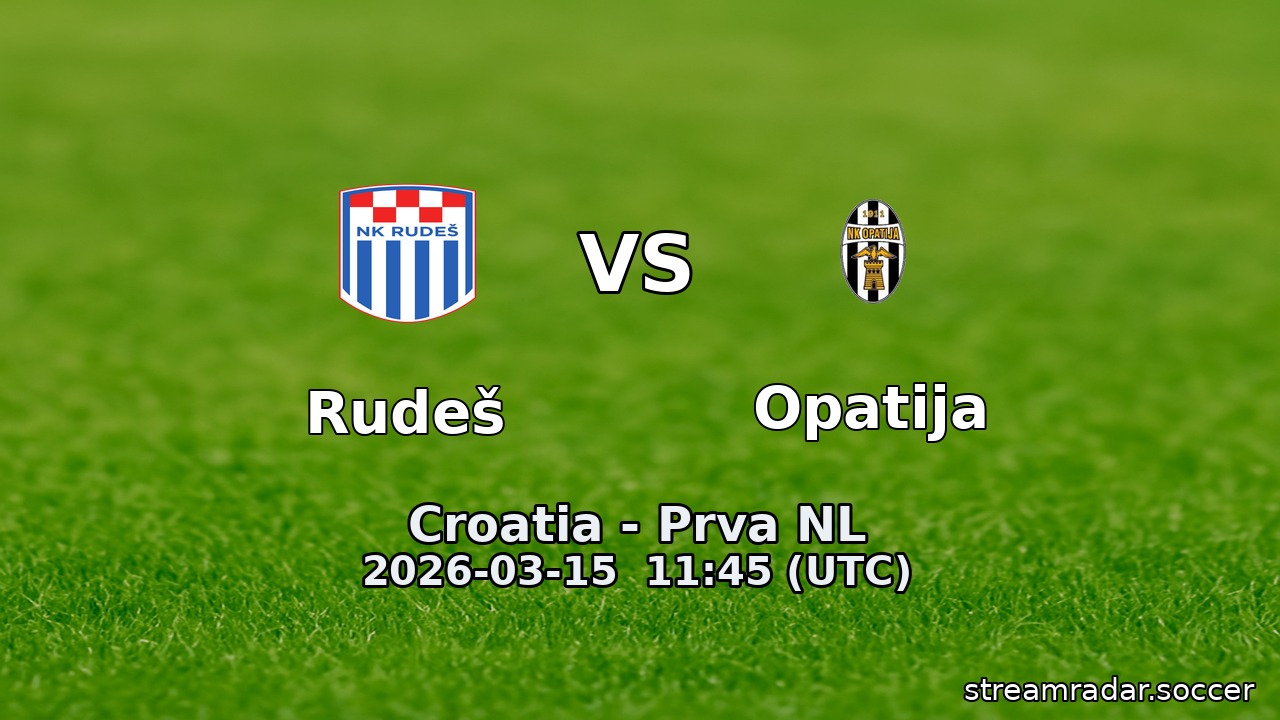 Rudeš vs Opatija