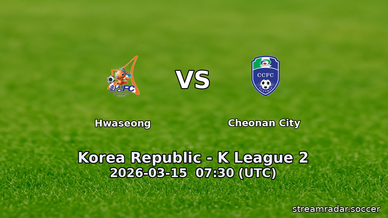 Hwaseong vs Cheonan City