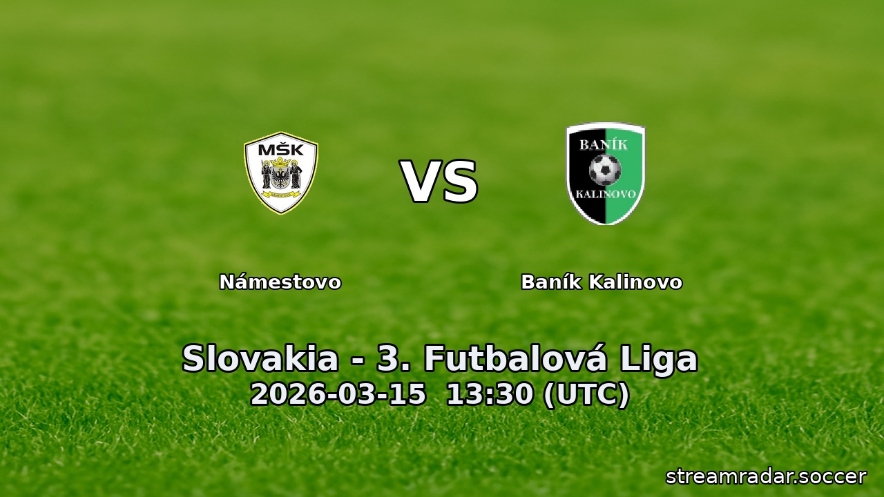 Námestovo vs Baník Kalinovo