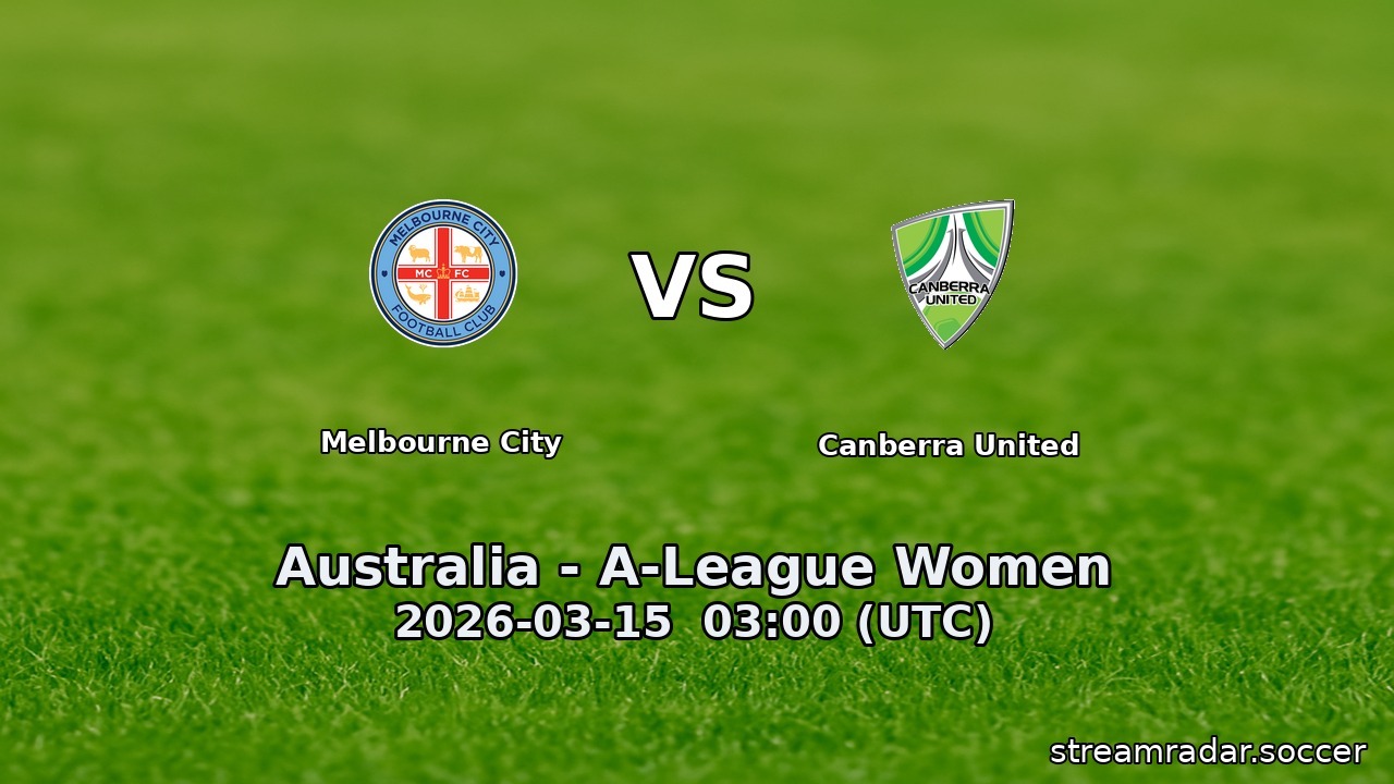 Melbourne City vs Canberra United