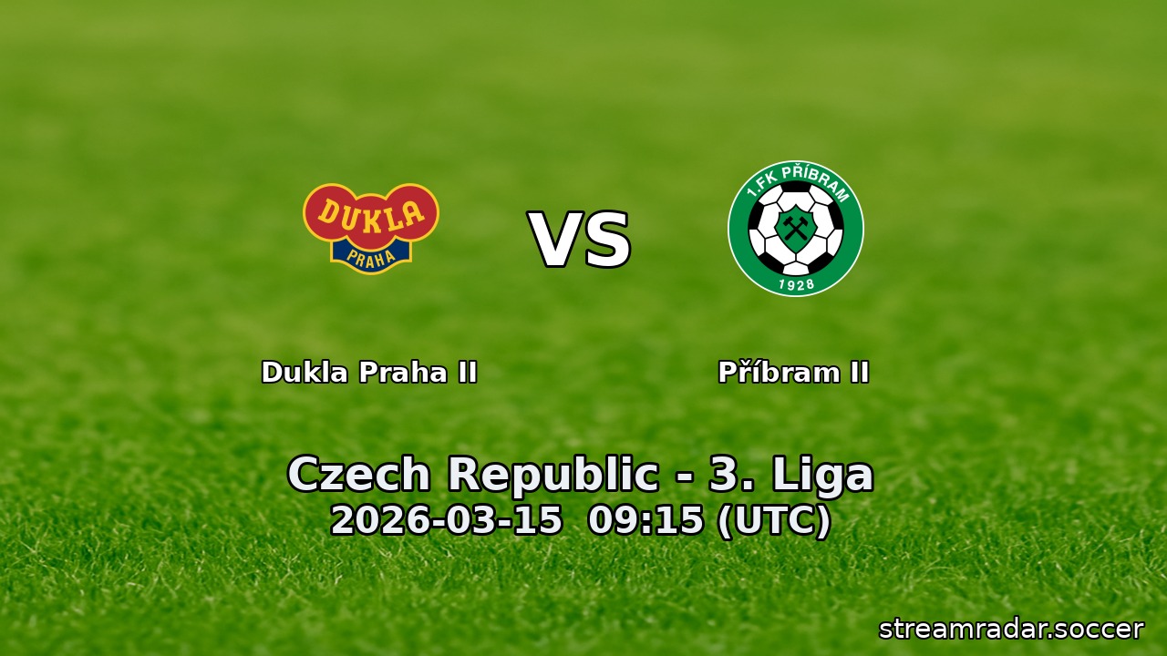 Dukla Praha II vs Příbram II