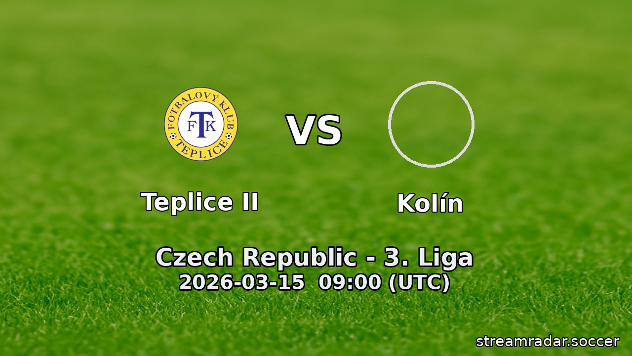 Teplice II vs Kolín