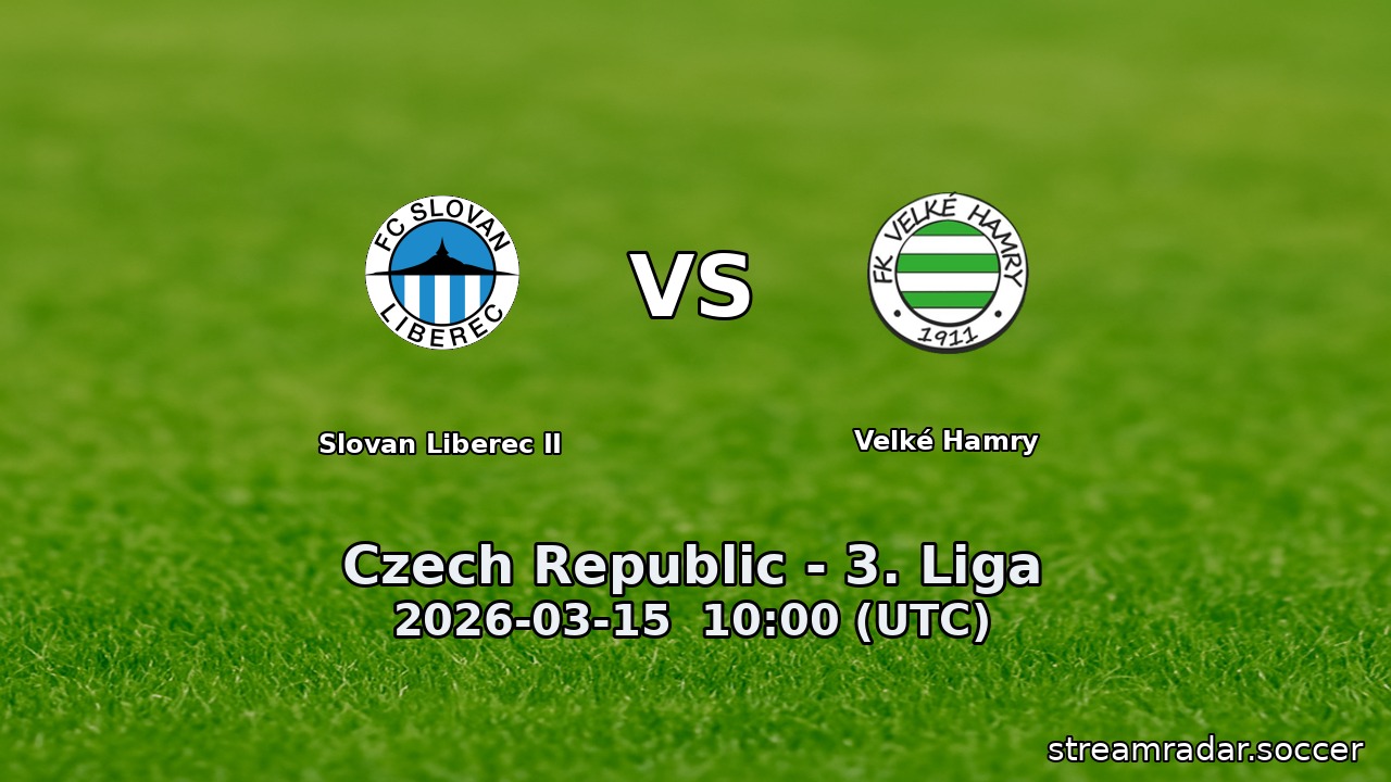 Slovan Liberec II vs Velké Hamry