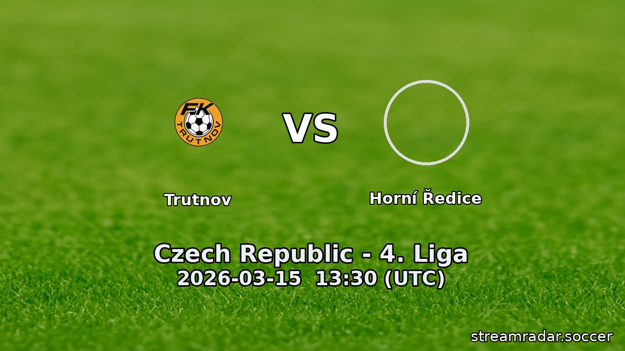Trutnov vs Horní Ředice