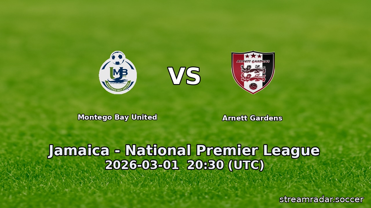 Montego Bay United vs Arnett Gardens