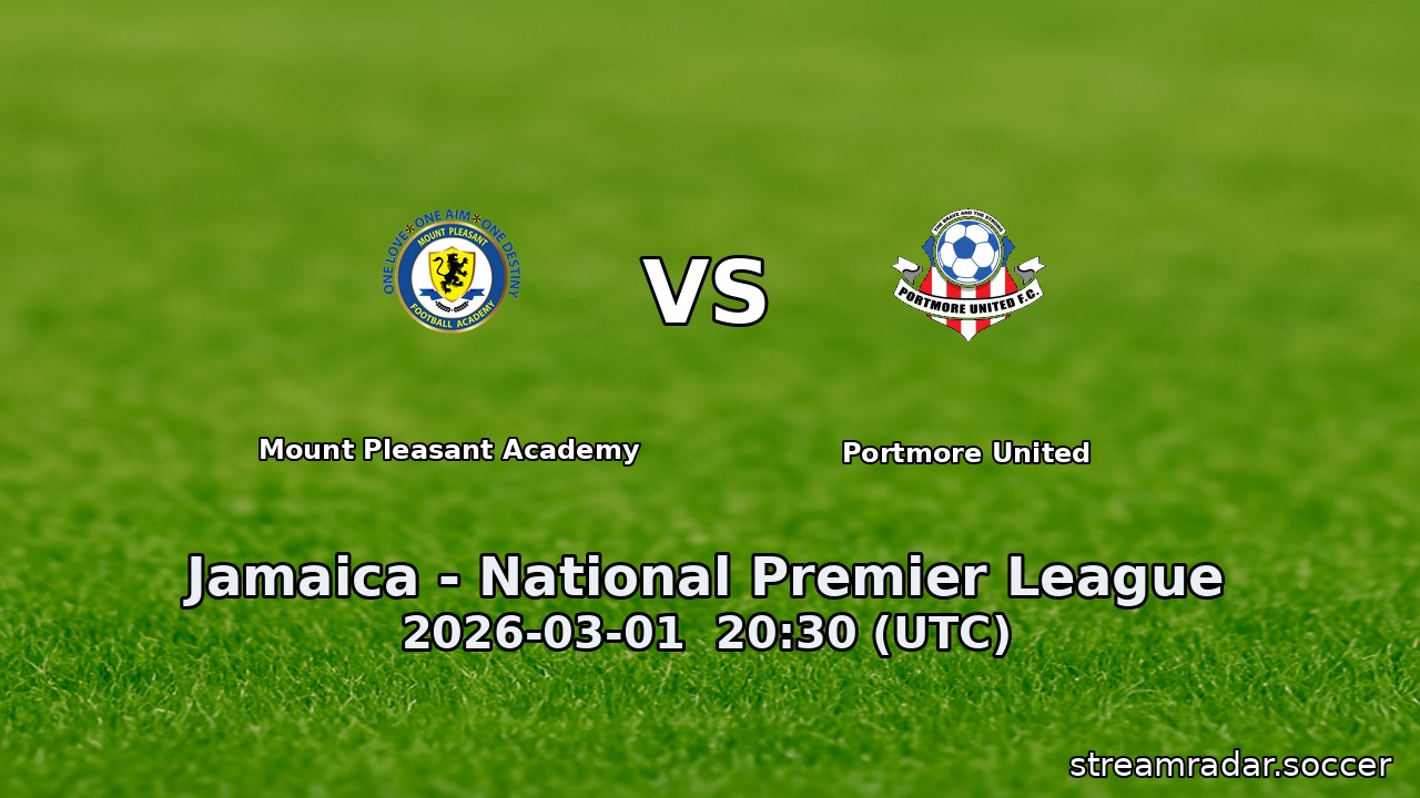 Mount Pleasant Academy vs Portmore United