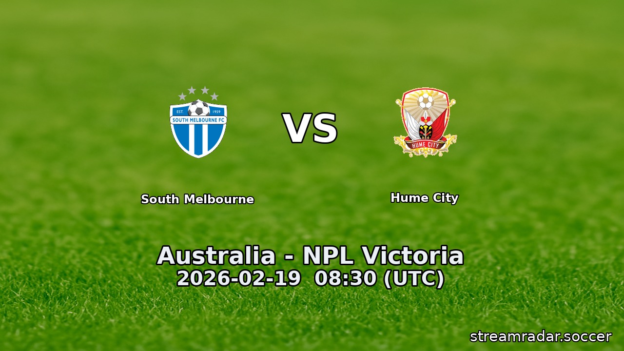 South Melbourne vs Hume City
