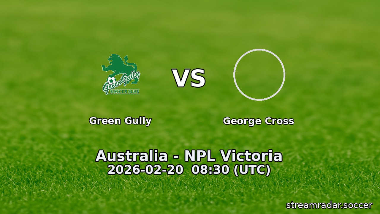 Green Gully vs George Cross
