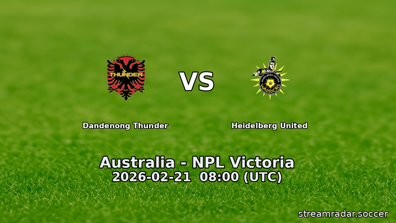 Dandenong Thunder vs Heidelberg United