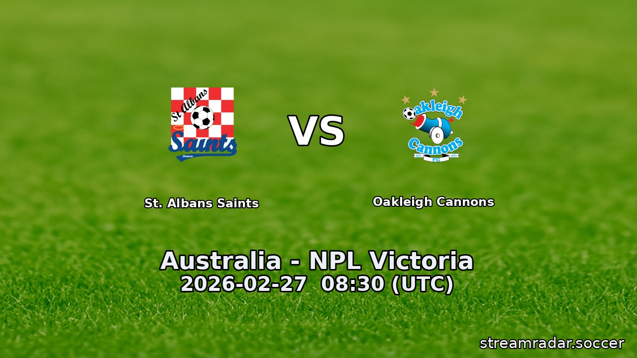 St. Albans Saints vs Oakleigh Cannons