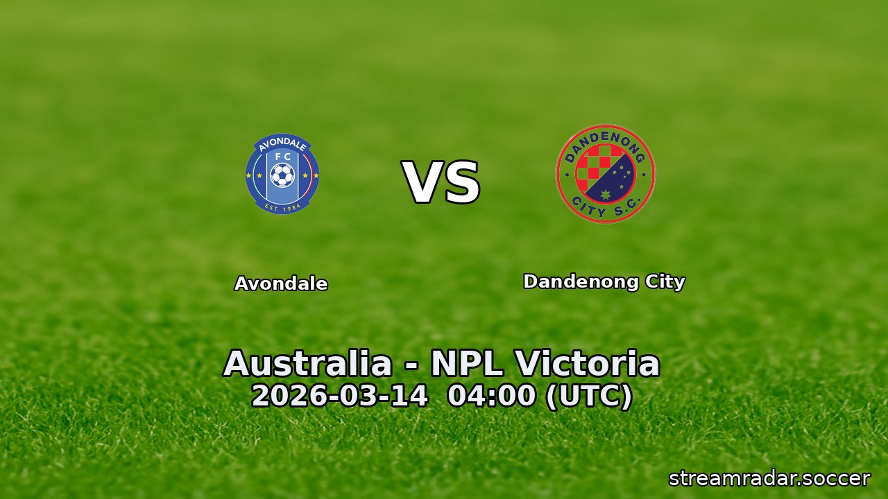 Avondale vs Dandenong City