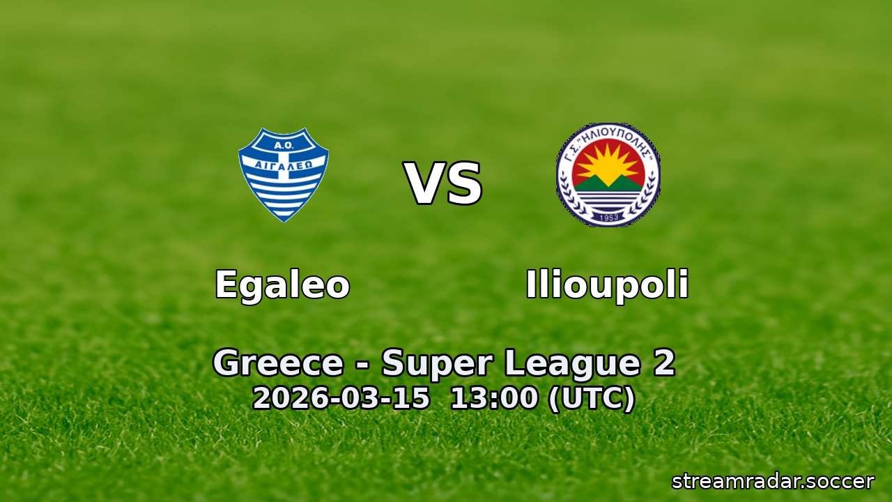 Egaleo vs Ilioupoli