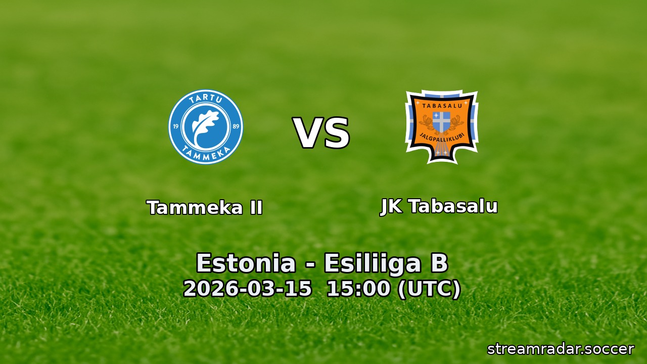 Tammeka II vs JK Tabasalu