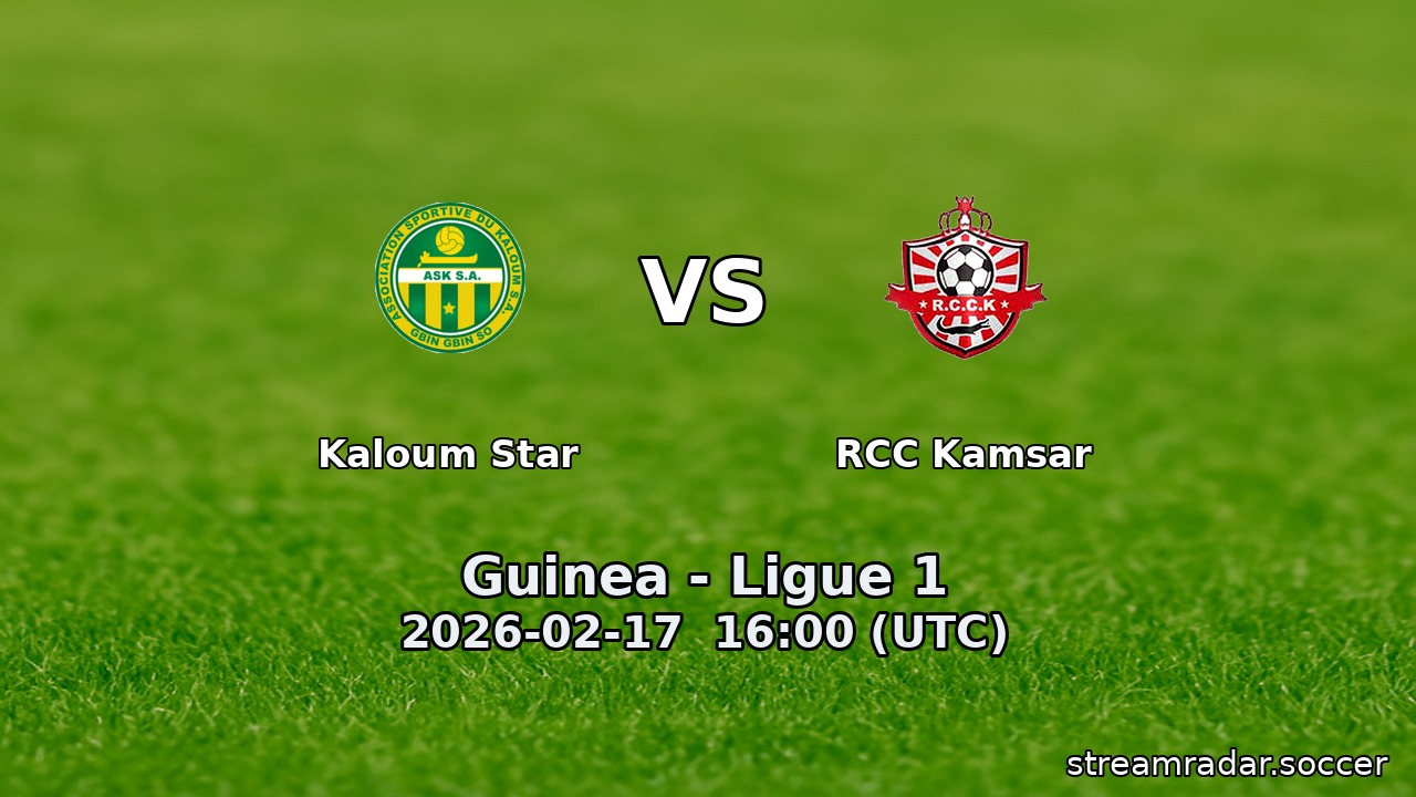 Kaloum Star vs RCC Kamsar