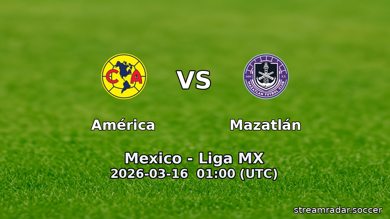 América vs Mazatlán