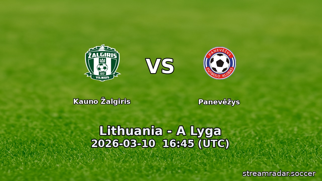 Kauno Žalgiris vs Panevėžys