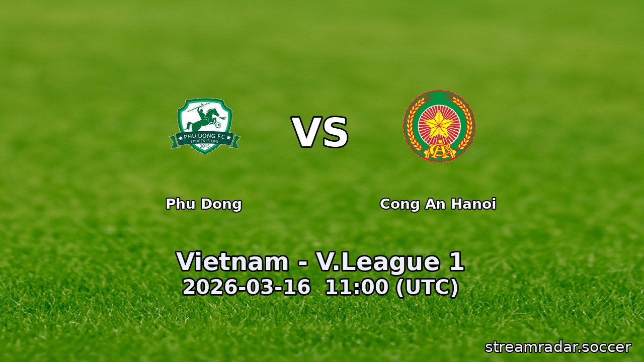 Phu Dong vs Cong An Hanoi