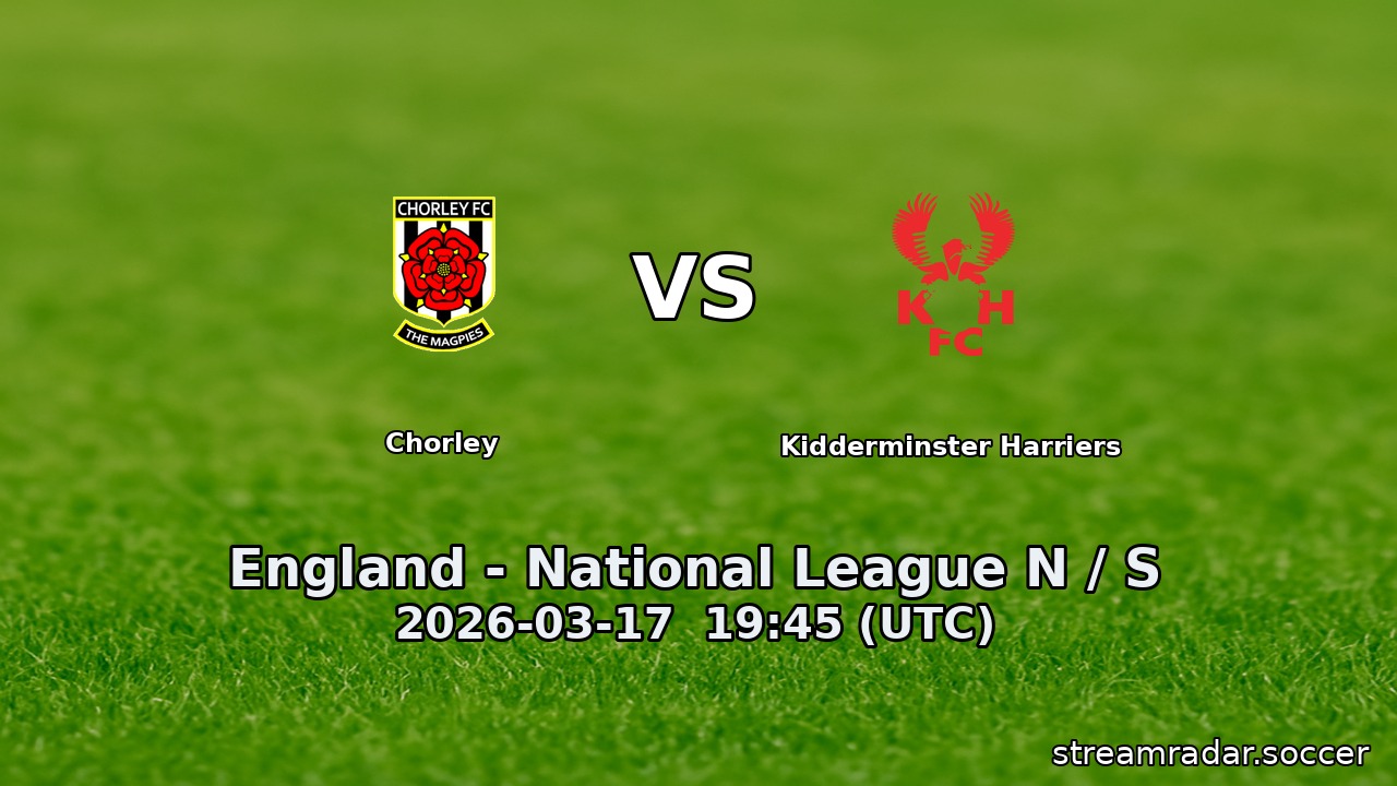 Chorley vs Kidderminster Harriers