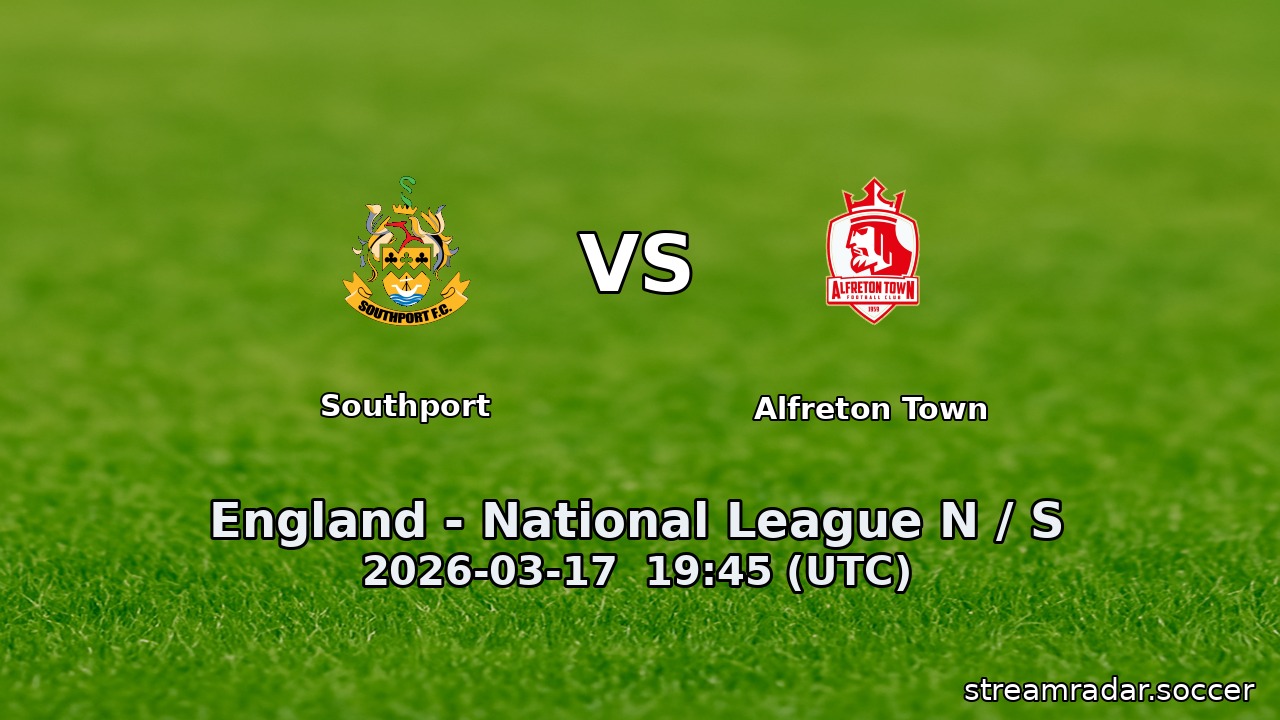 Southport vs Alfreton Town