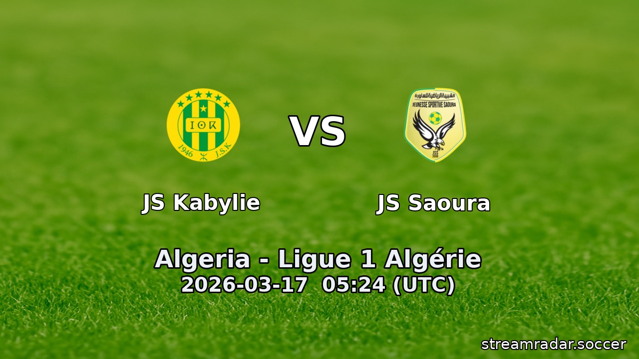 JS Kabylie vs JS Saoura