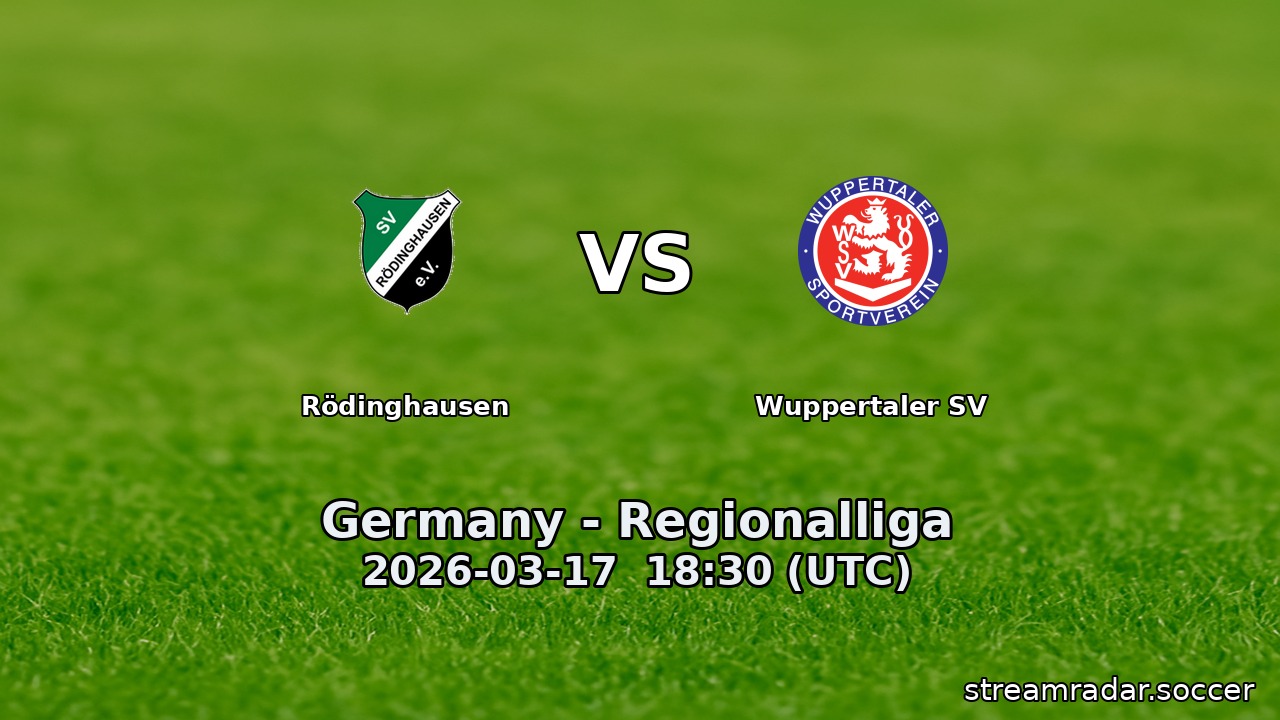 Rödinghausen vs Wuppertaler SV