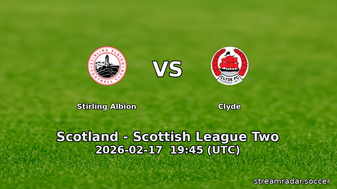 Stirling Albion vs Clyde