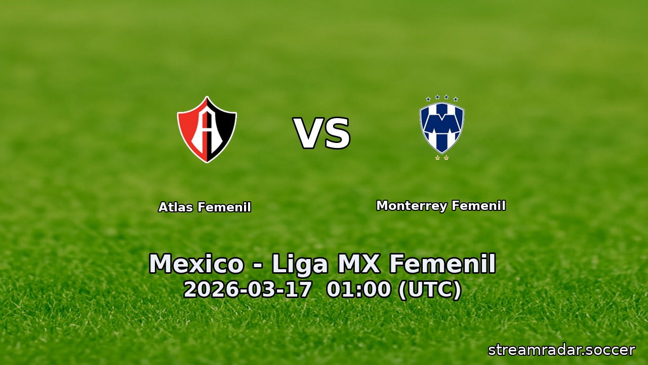 Atlas Femenil vs Monterrey Femenil