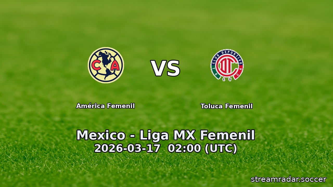 América Femenil vs Toluca Femenil
