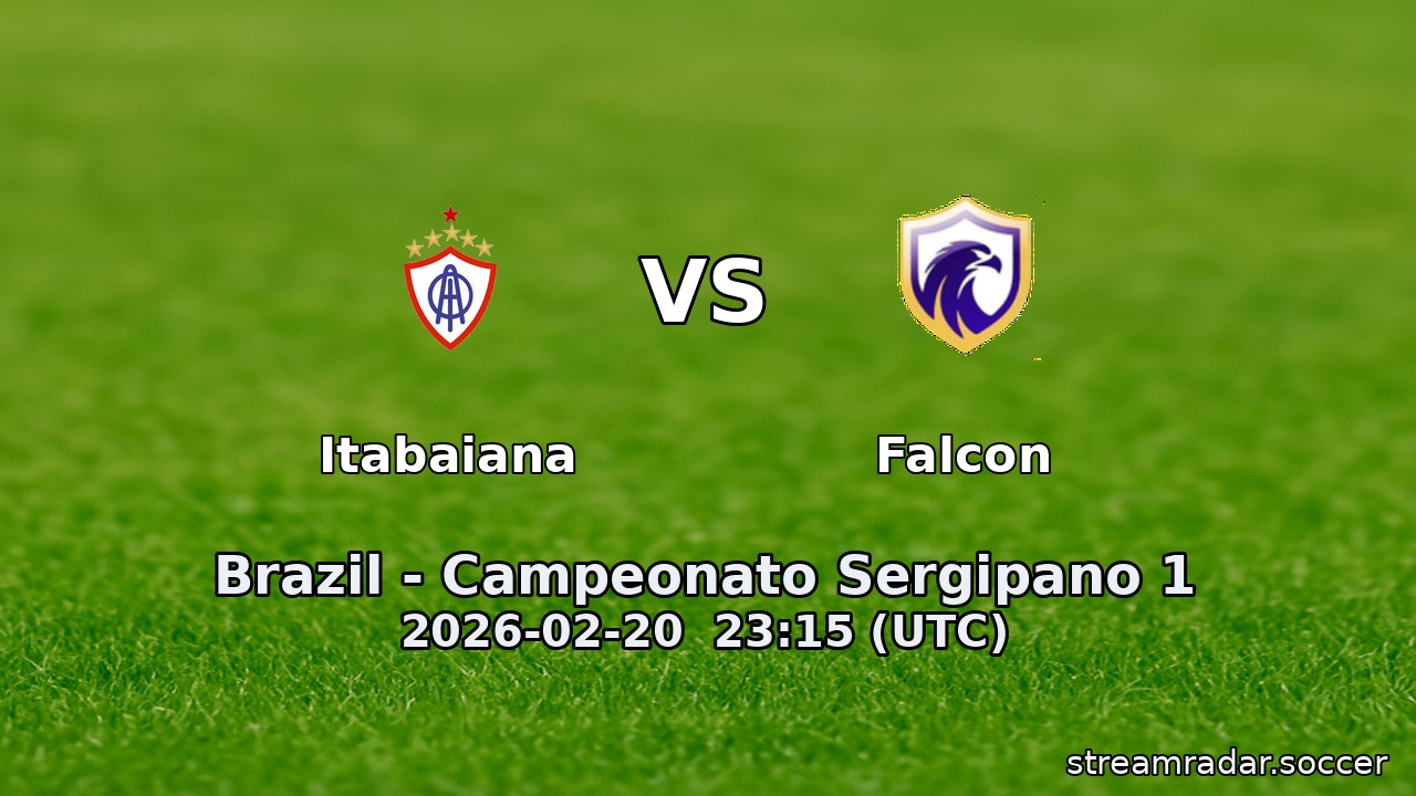 Itabaiana vs Falcon