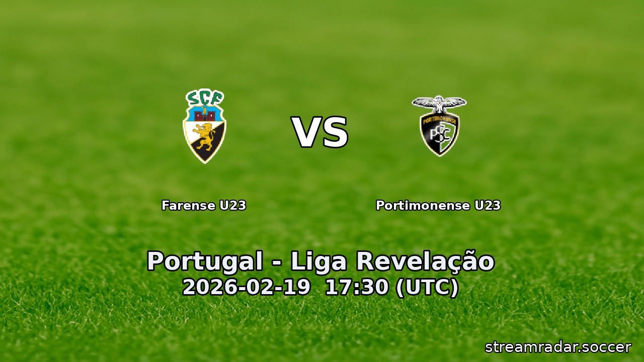 Farense U23 vs Portimonense U23