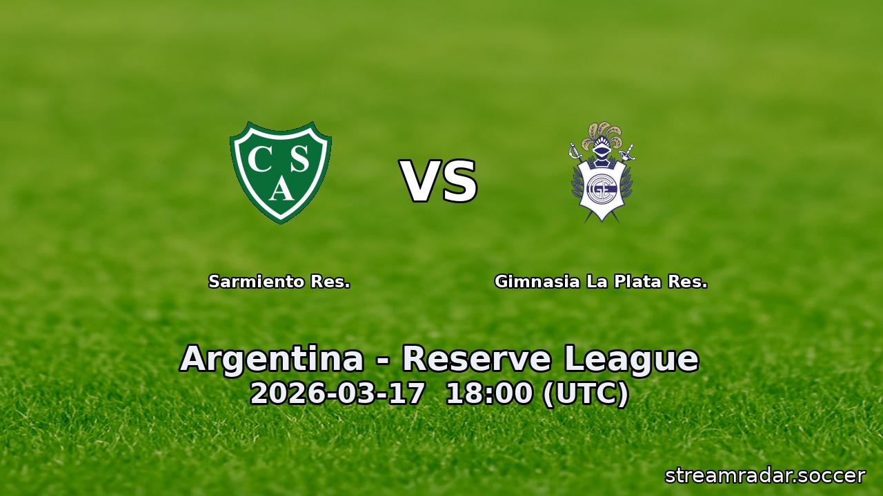 Sarmiento Res. vs Gimnasia La Plata Res.