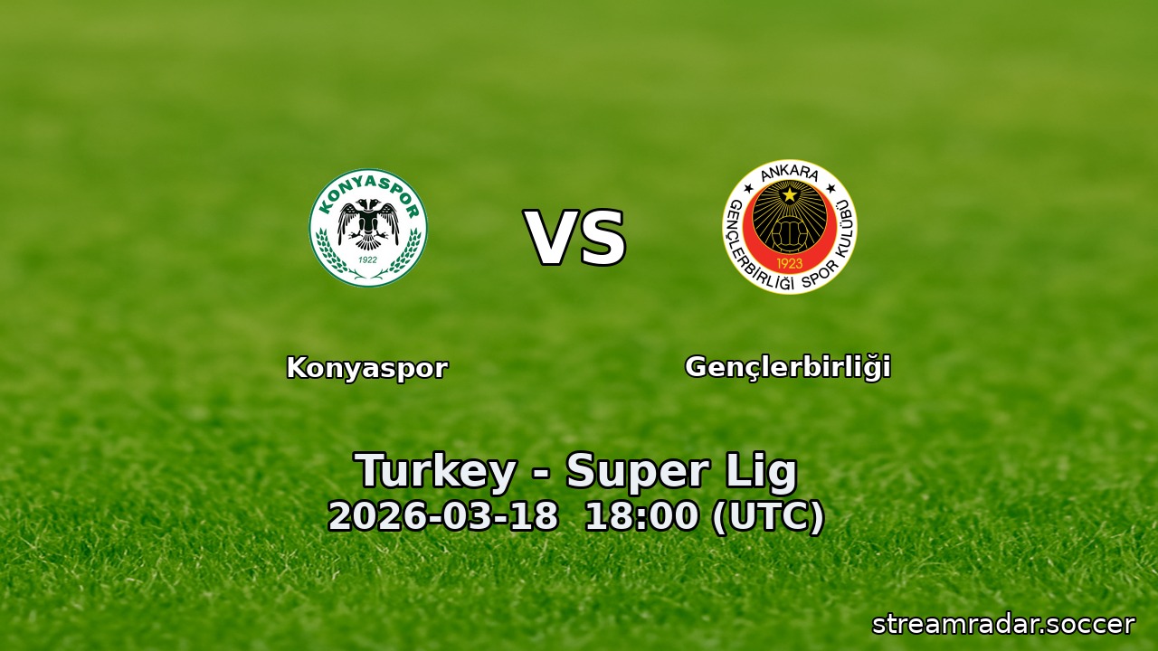 Konyaspor vs Gençlerbirliği