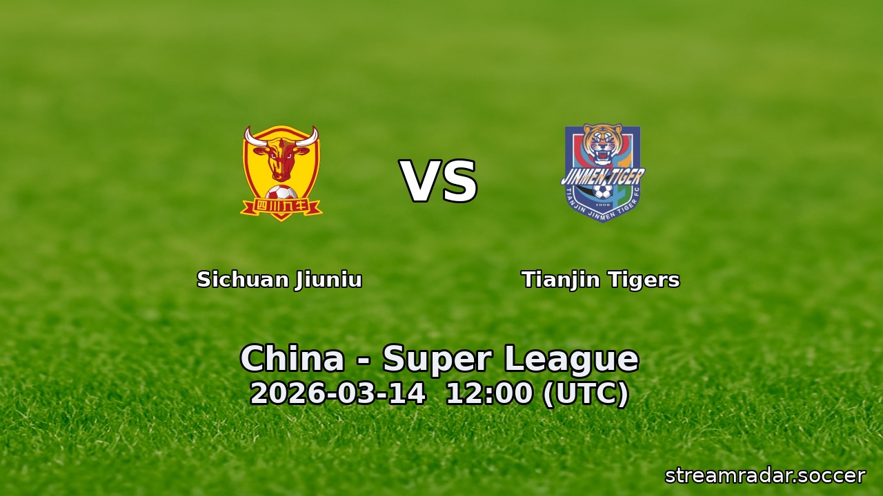 Sichuan Jiuniu vs Tianjin Tigers