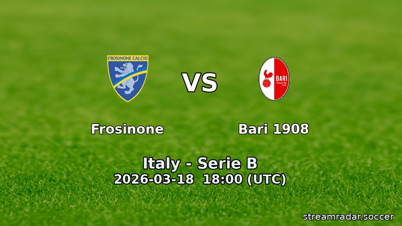 Frosinone vs Bari 1908
