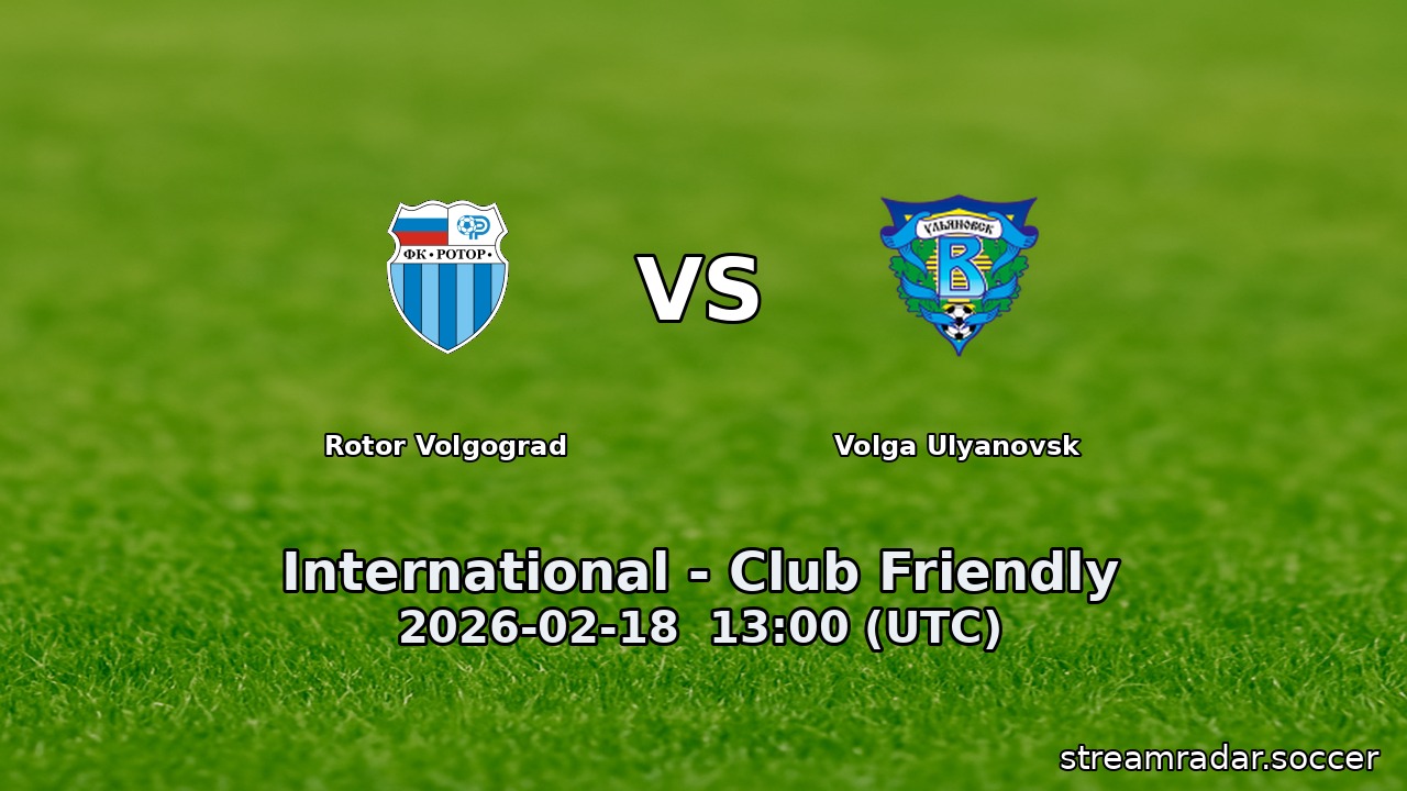 Rotor Volgograd vs Volga Ulyanovsk