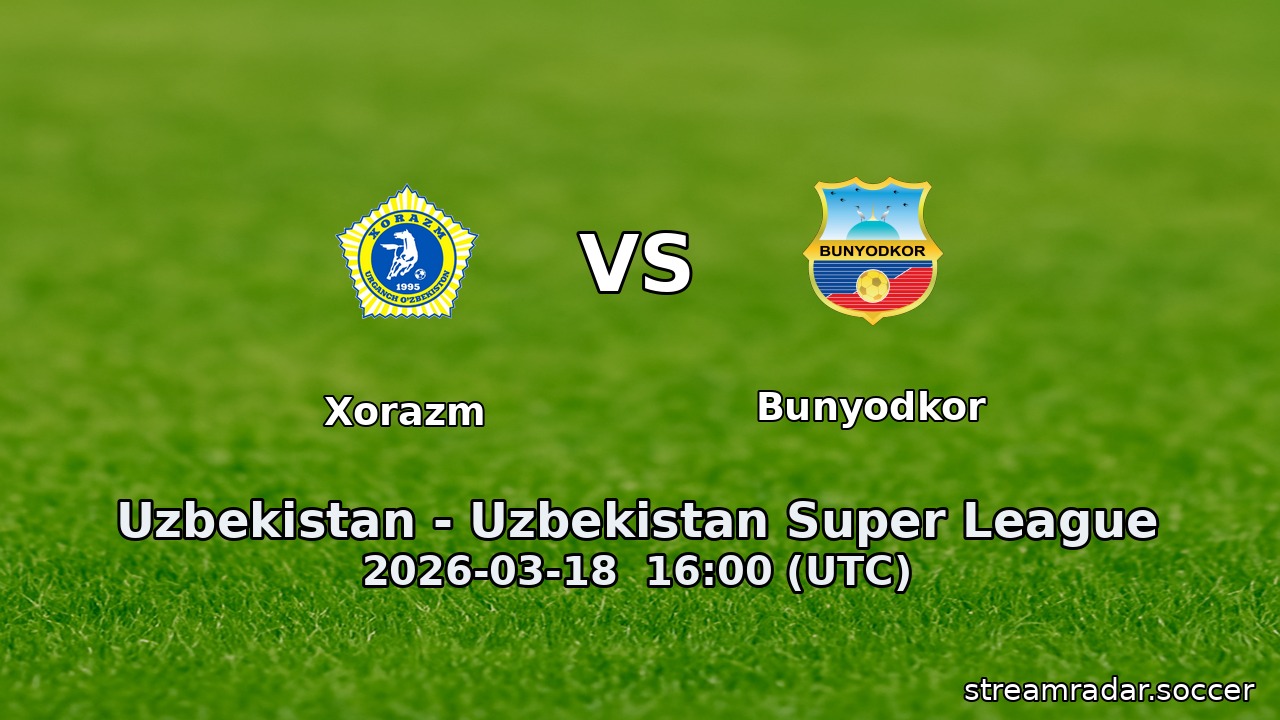 Xorazm vs Bunyodkor