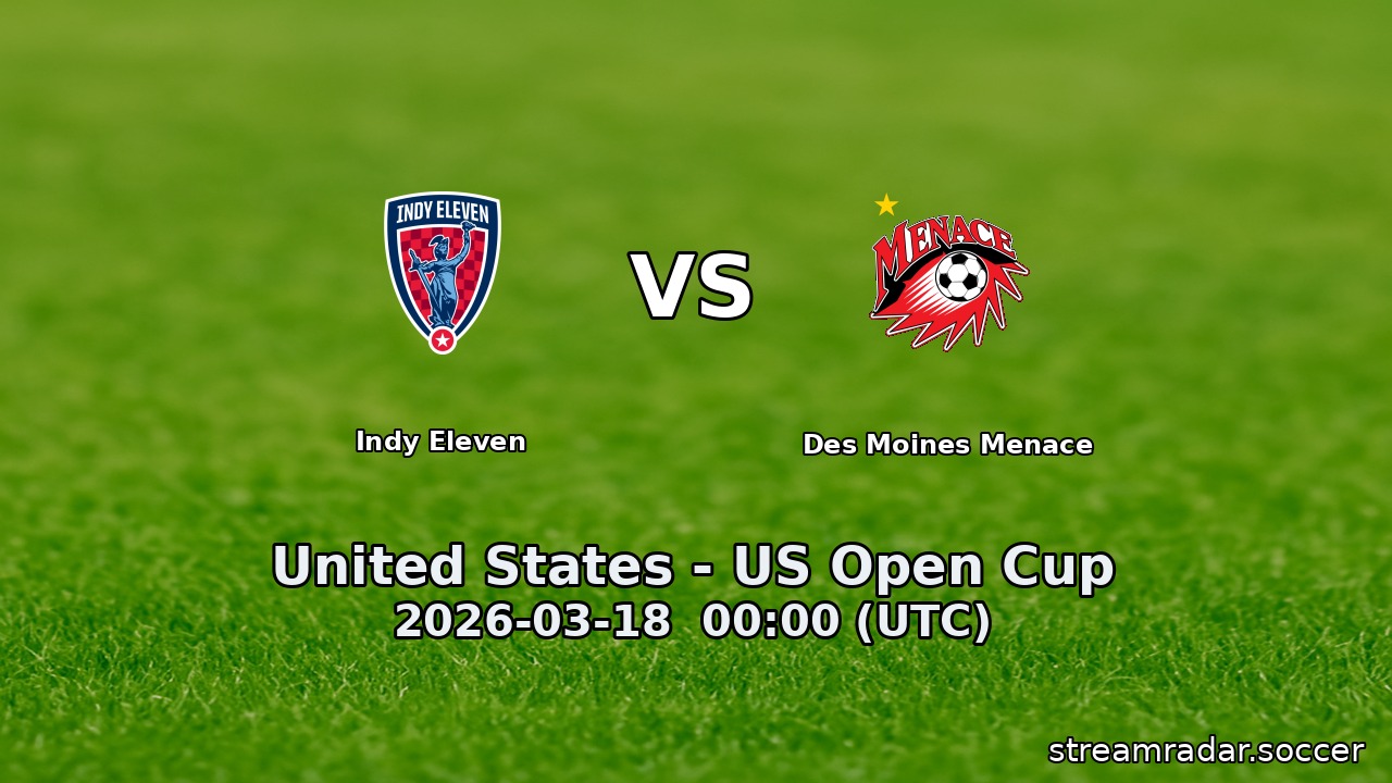 Indy Eleven vs Des Moines Menace