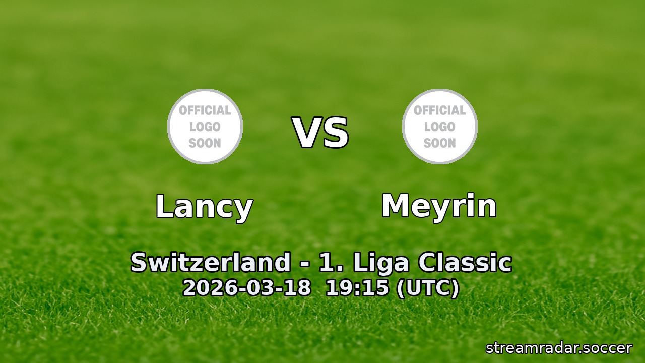 Lancy vs Meyrin