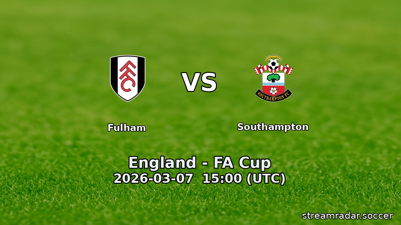 Fulham vs Southampton