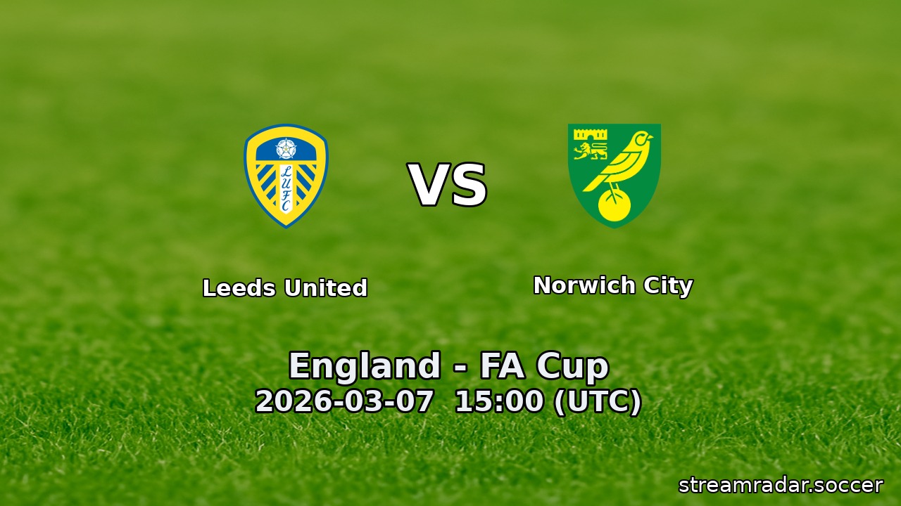 Leeds United vs Norwich City