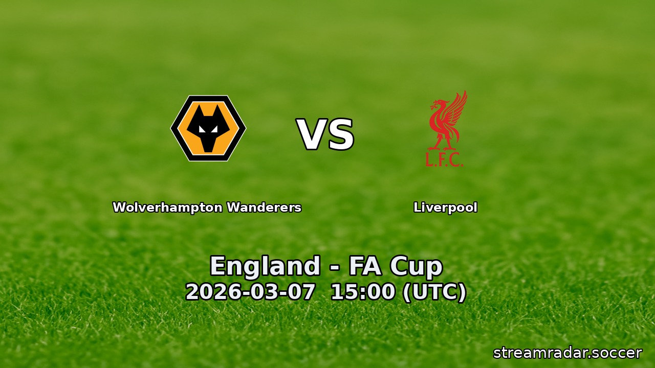 Wolverhampton Wanderers vs Liverpool