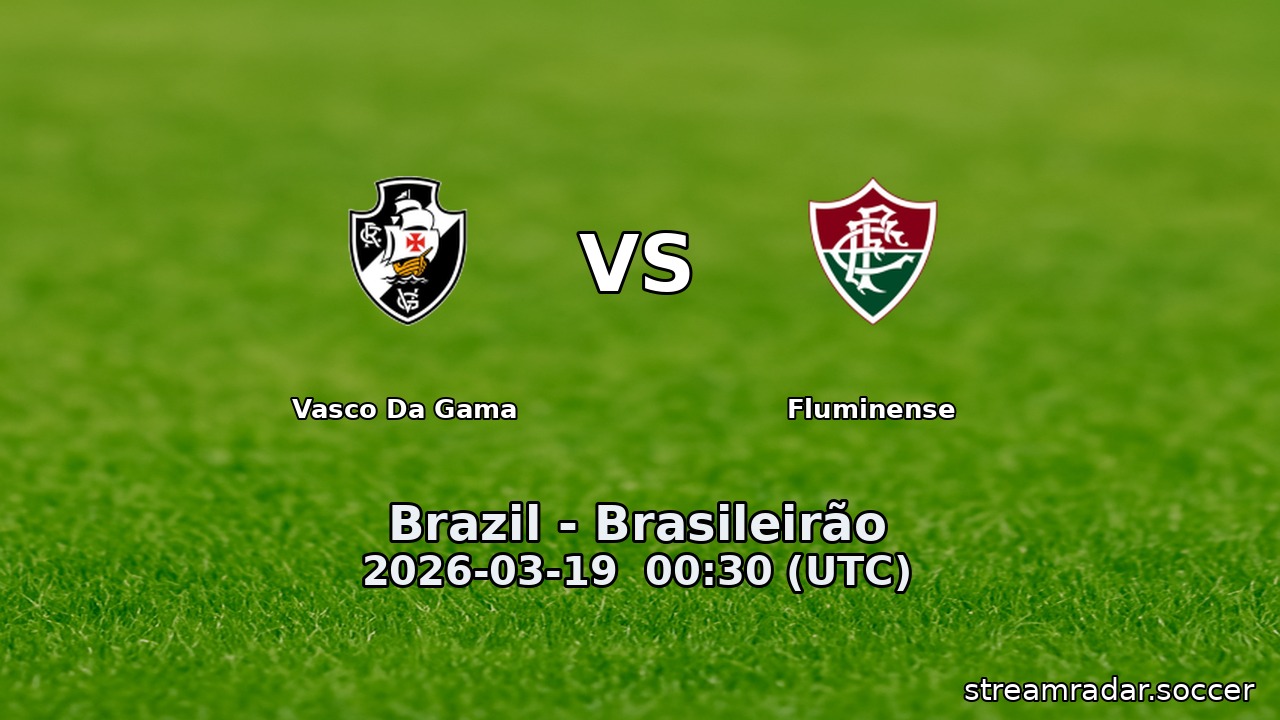 Vasco Da Gama vs Fluminense