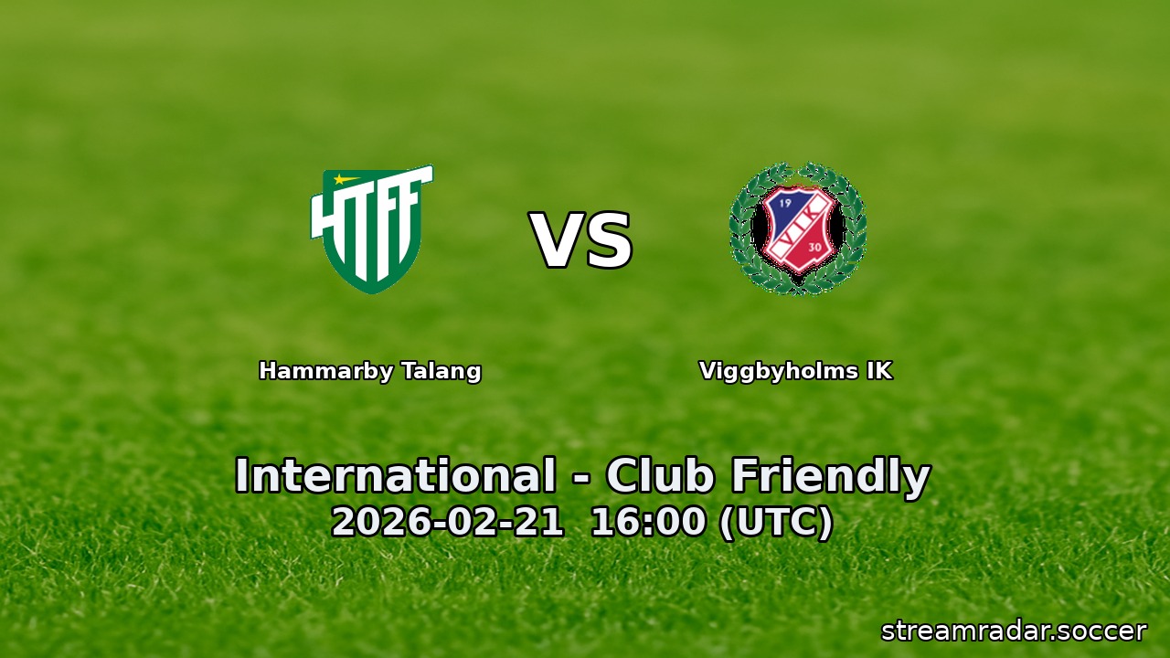 Hammarby Talang vs Viggbyholms IK