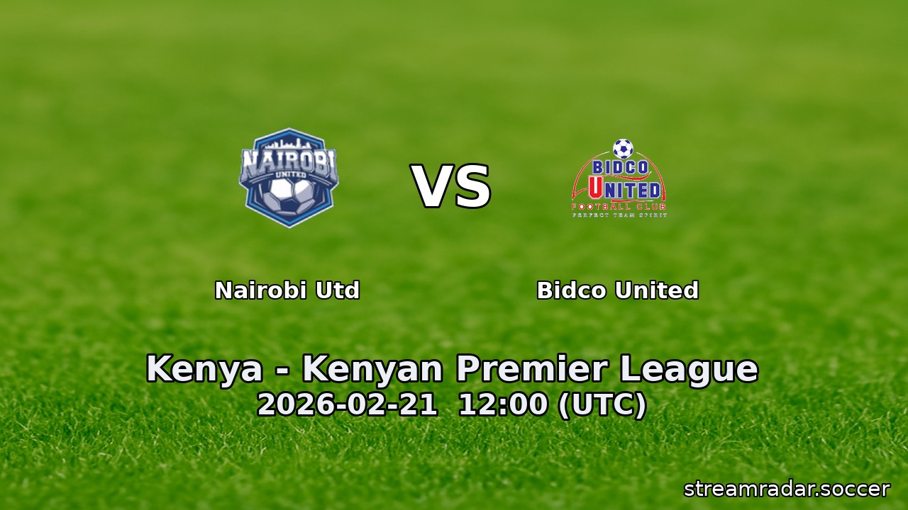 Nairobi Utd vs Bidco United
